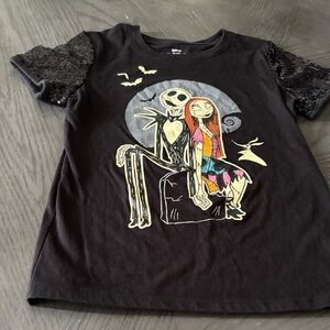 Disney Black Nightmare Before Christmas Kids Tee